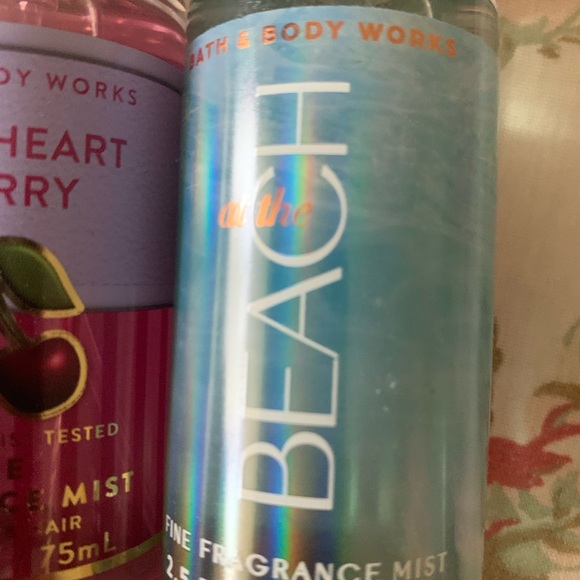 Bath & Body Works Sweetheart Cherry Fine Fragrance Mist and At the Beach - Picture 3 of 3